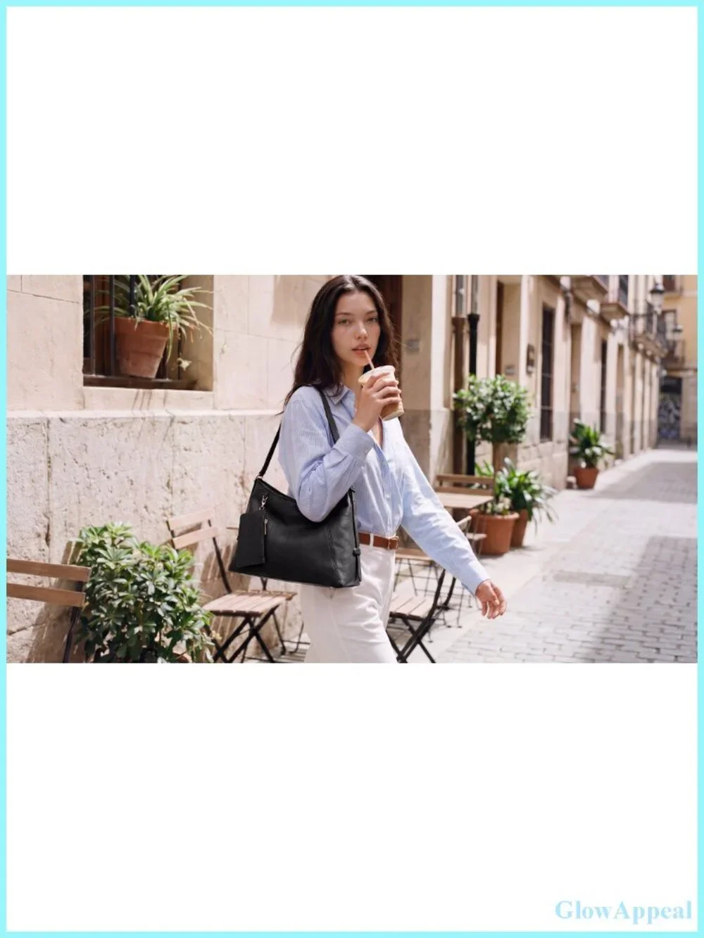 Hobo Bag for Women PU Leather Crossbody Tote Multi-Pocket Zipper with